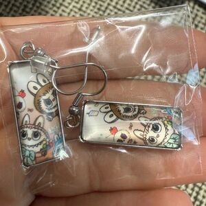 Labubu Colorful Earring, White